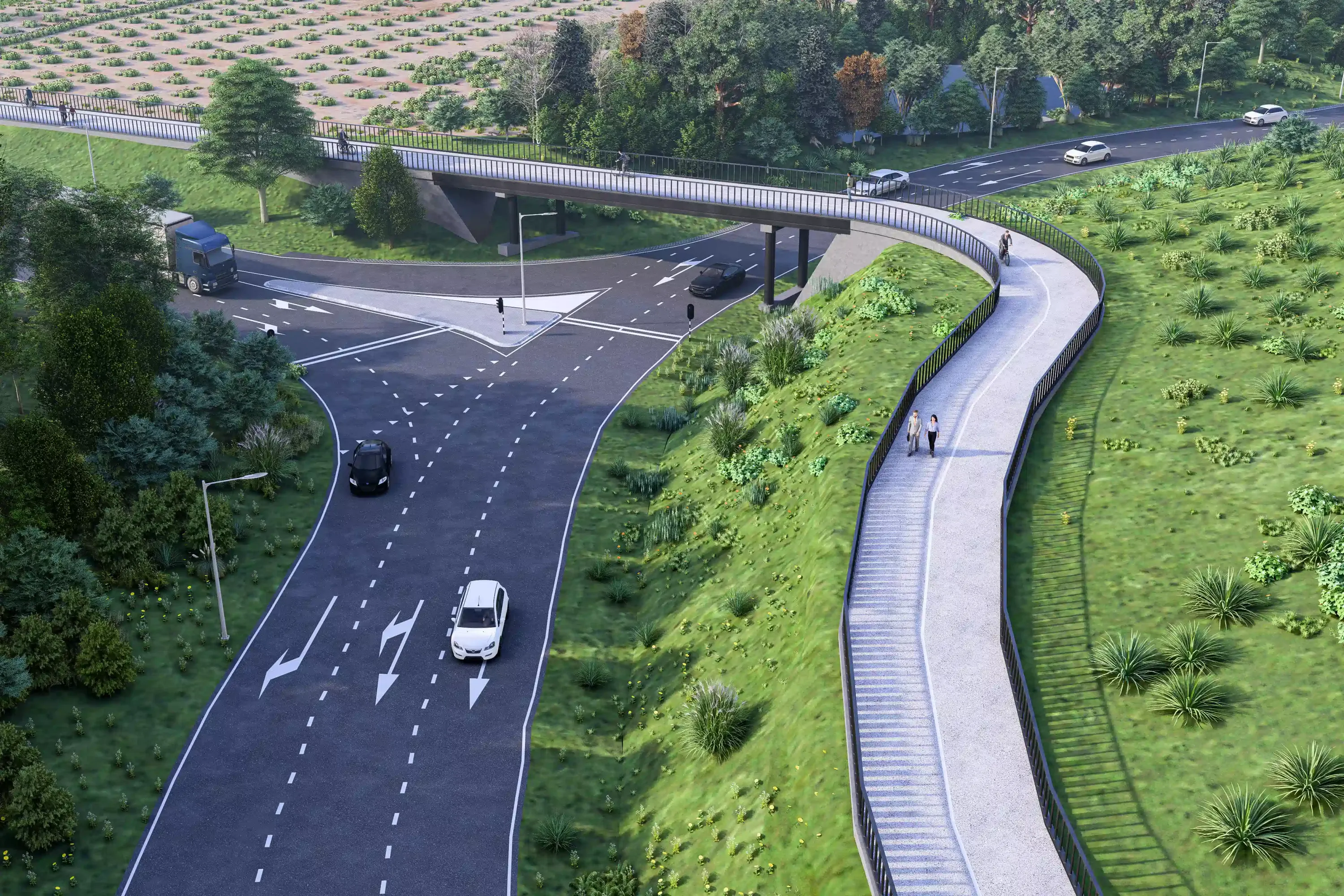 Ontwerp – Circulaire fietsbrug Avantis Heerlen